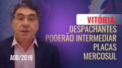 Vitória: Despachantes poderão intermediar Placas Mercosul