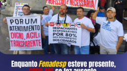 Enquanto Fenadesp esteve presente, CRDD-MG se fez ausente.